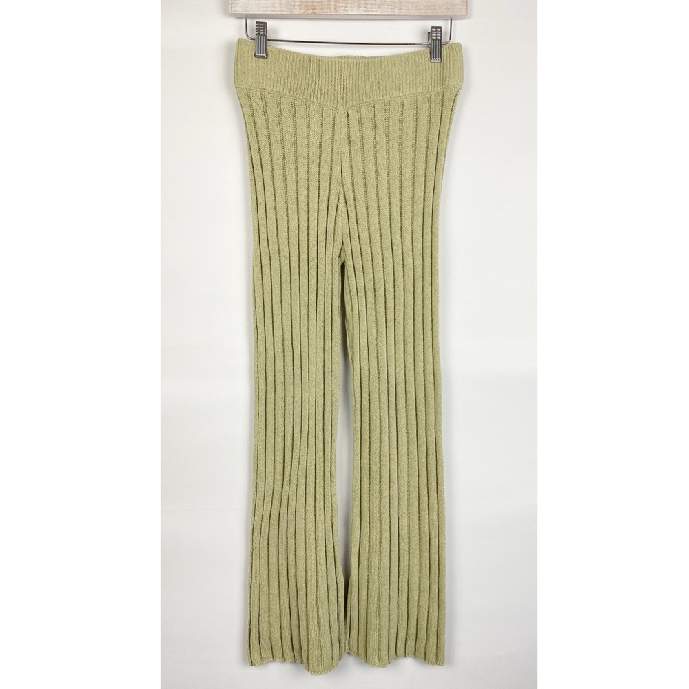 By Together Ribbed Knit Sweater Pants, Beige - Size S - Picture 1 of 8